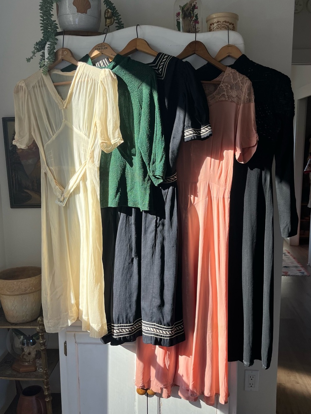 Antique Art Deco 20s 30s 40s Edwardian Rayon Knit Dress Slip Wholesale Bundle